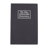 Book Safe Box Innovative Medium Dictionary Diversion Book Safe with Coded Lock for Storing Money Jewelry Cards Documents Black