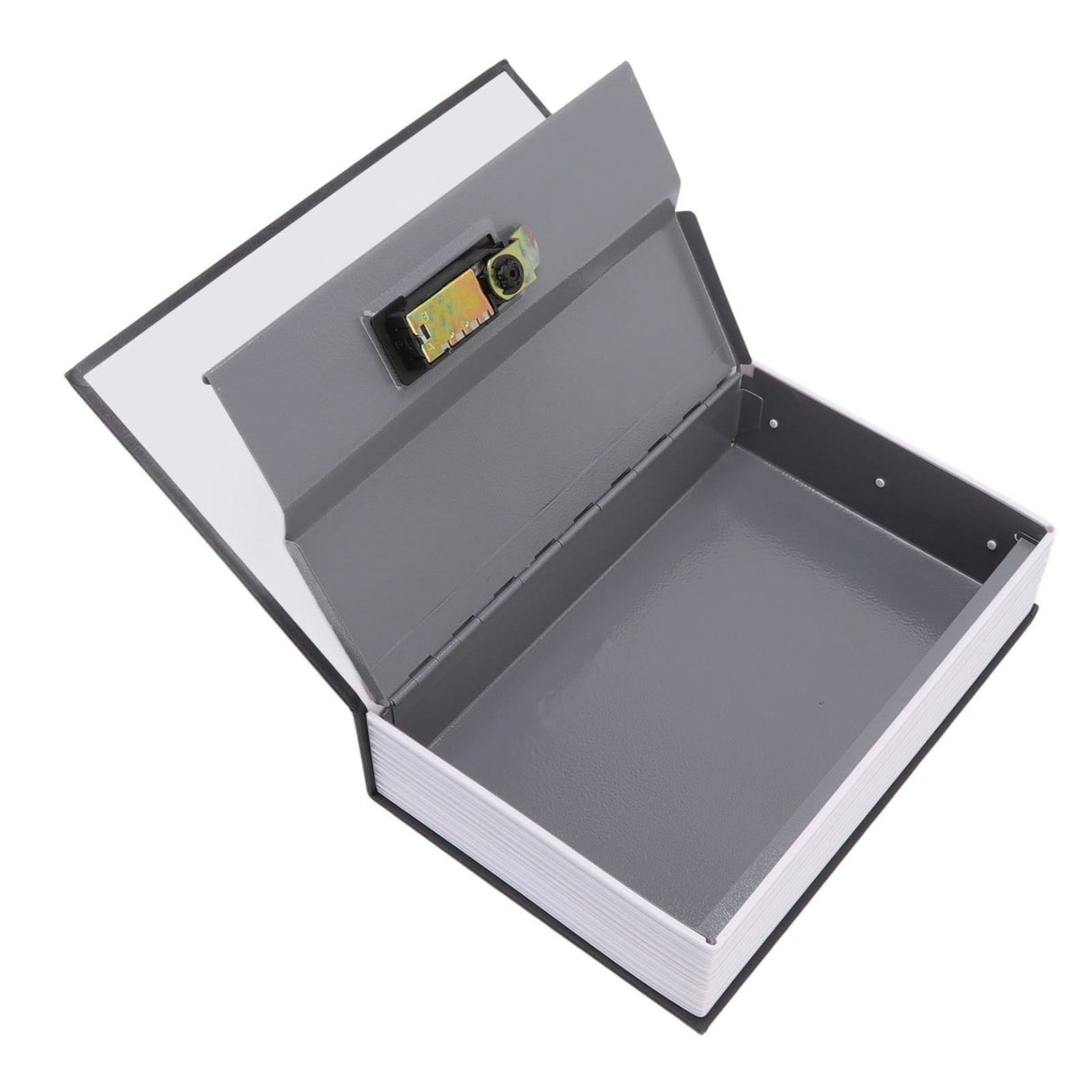 Book Safe Box Innovative Medium Dictionary Diversion Book Safe with Coded Lock for Storing Money Jewelry Cards Documents Black