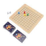 Math Multiplication Board Children Montessori Counting Educational Toys Wooden Multiplication Table Board Game - Front View