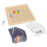 Math Multiplication Board Children Montessori Counting Educational Toys Wooden Multiplication Table Board Game