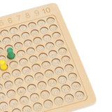 Math Multiplication Board Children Montessori Counting Educational Toys Wooden Multiplication Table Board Game - Extra Image