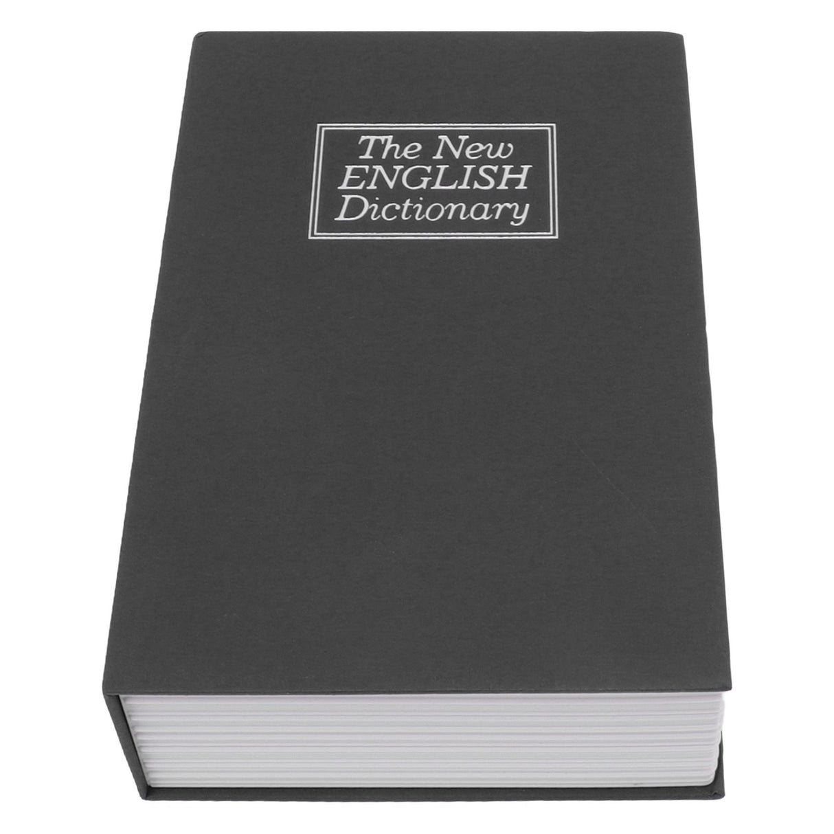 Book Safe Simulation Book Safe Box Portable Money Storing Box with Lock Key for Birthday Gift Black