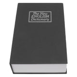 Book Safe Simulation Book Safe Box Portable Money Storing Box with Lock Key for Birthday Gift Black