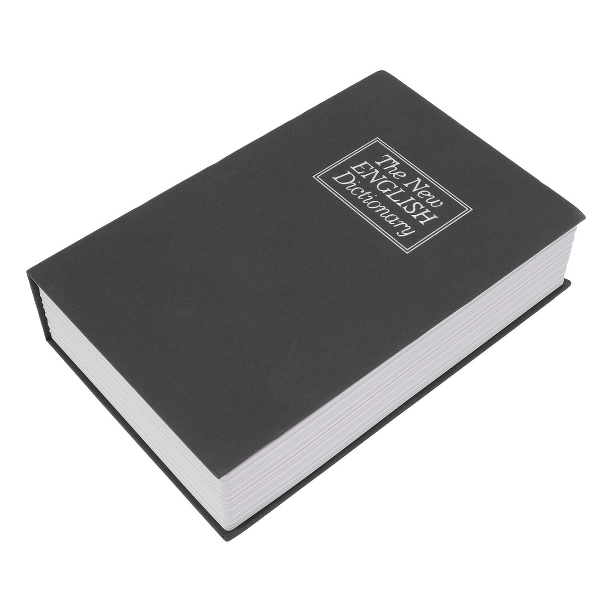 Book Safe Simulation Book Safe Box Portable Money Storing Box with Lock Key for Birthday Gift Black