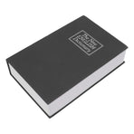 Book Safe Simulation Book Safe Box Portable Money Storing Box with Lock Key for Birthday Gift Black
