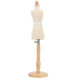 Female Dress Form Professional Beech Wood Durable Sewing Dress Form with Wooden Base for Clothing Dress Display