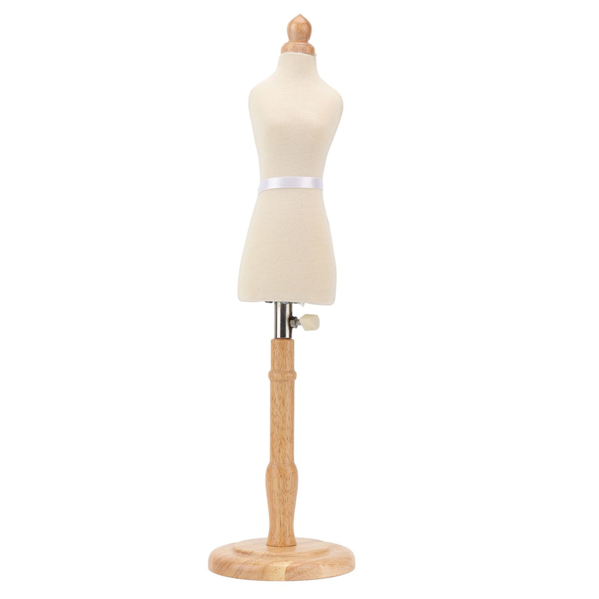 Female Dress Form Professional Beech Wood Durable Sewing Dress Form with Wooden Base for Clothing Dress Display