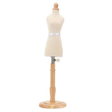 Female Dress Form Professional Beech Wood Durable Sewing Dress Form with Wooden Base for Clothing Dress Display - Extra Image