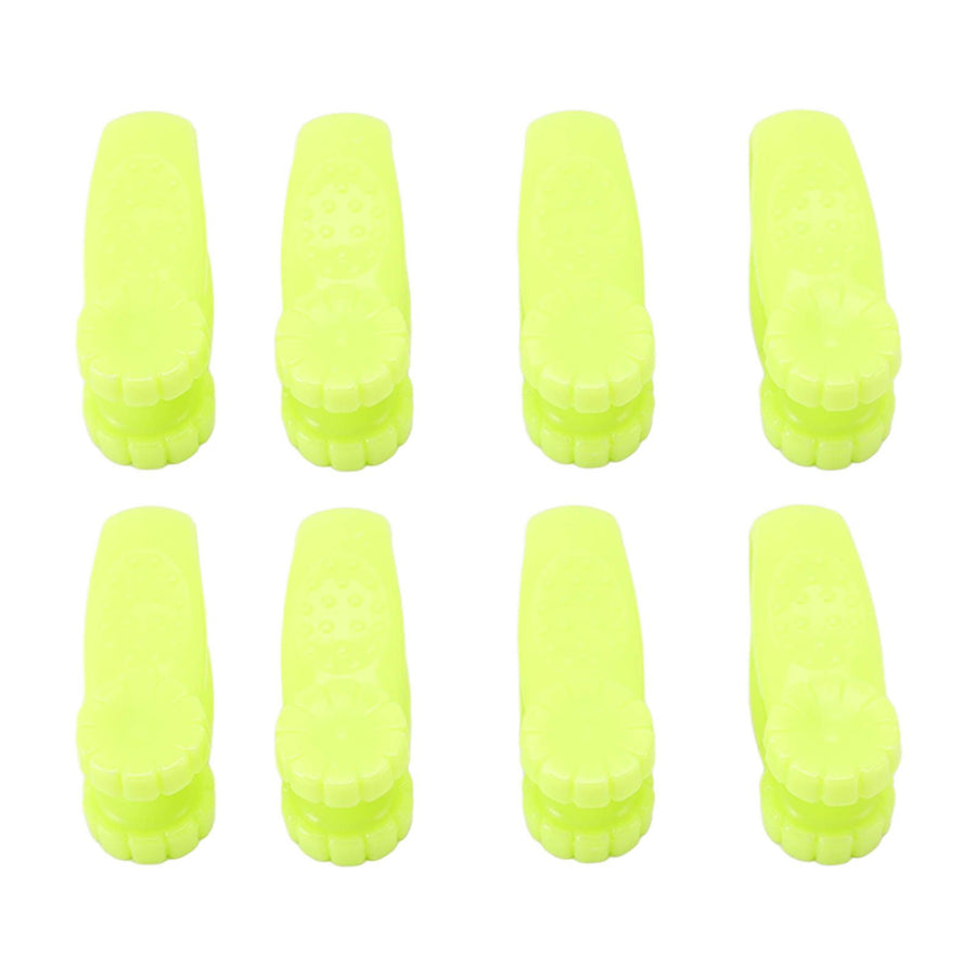 8PCS Hand Pressure Point Tool Plastic Hand Acupressure Clip for Between Thumb and Index Migraine Headache Relief Green