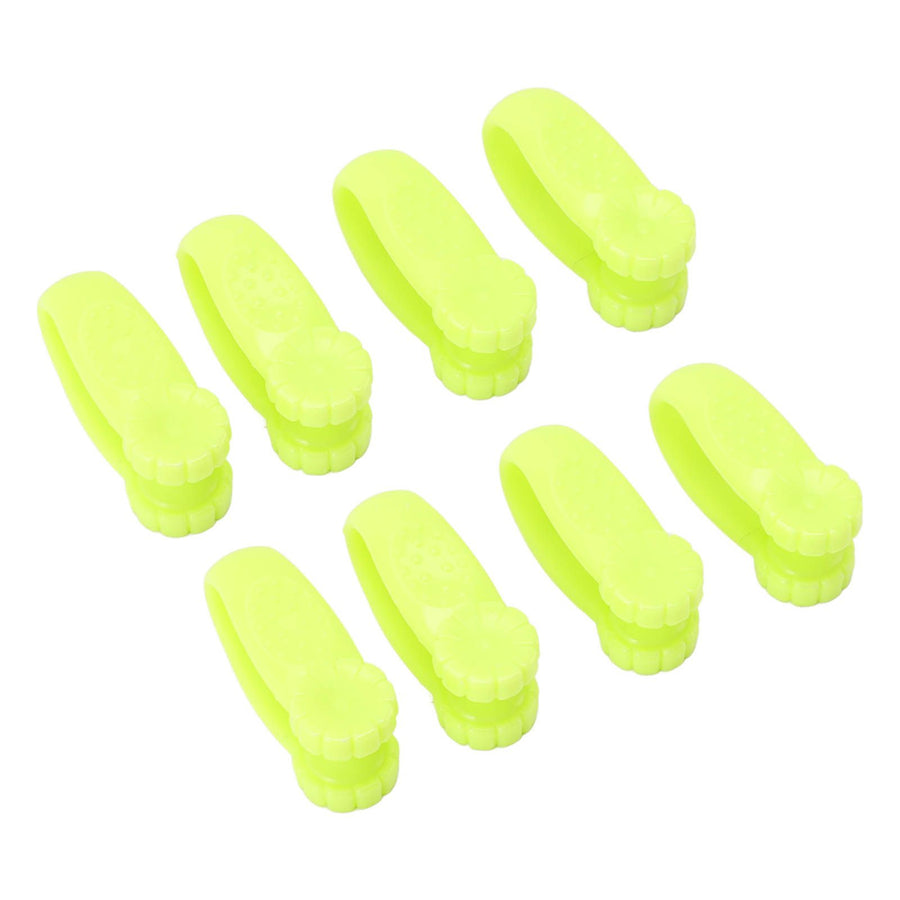 8PCS Hand Pressure Point Tool Plastic Hand Acupressure Clip for Between Thumb and Index Migraine Headache Relief Green