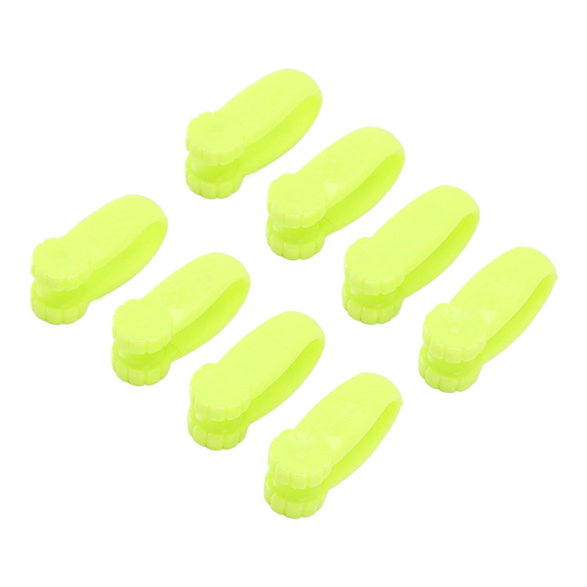 8PCS Hand Pressure Point Tool Plastic Hand Acupressure Clip for Between Thumb and Index Migraine Headache Relief Green