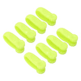 8PCS Hand Pressure Point Tool Plastic Hand Acupressure Clip for Between Thumb and Index Migraine Headache Relief Green - Top-Down View