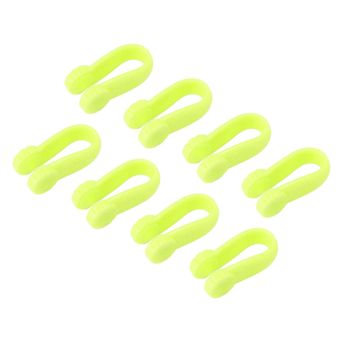 8PCS Hand Pressure Point Tool Plastic Hand Acupressure Clip for Between Thumb and Index Migraine Headache Relief Green