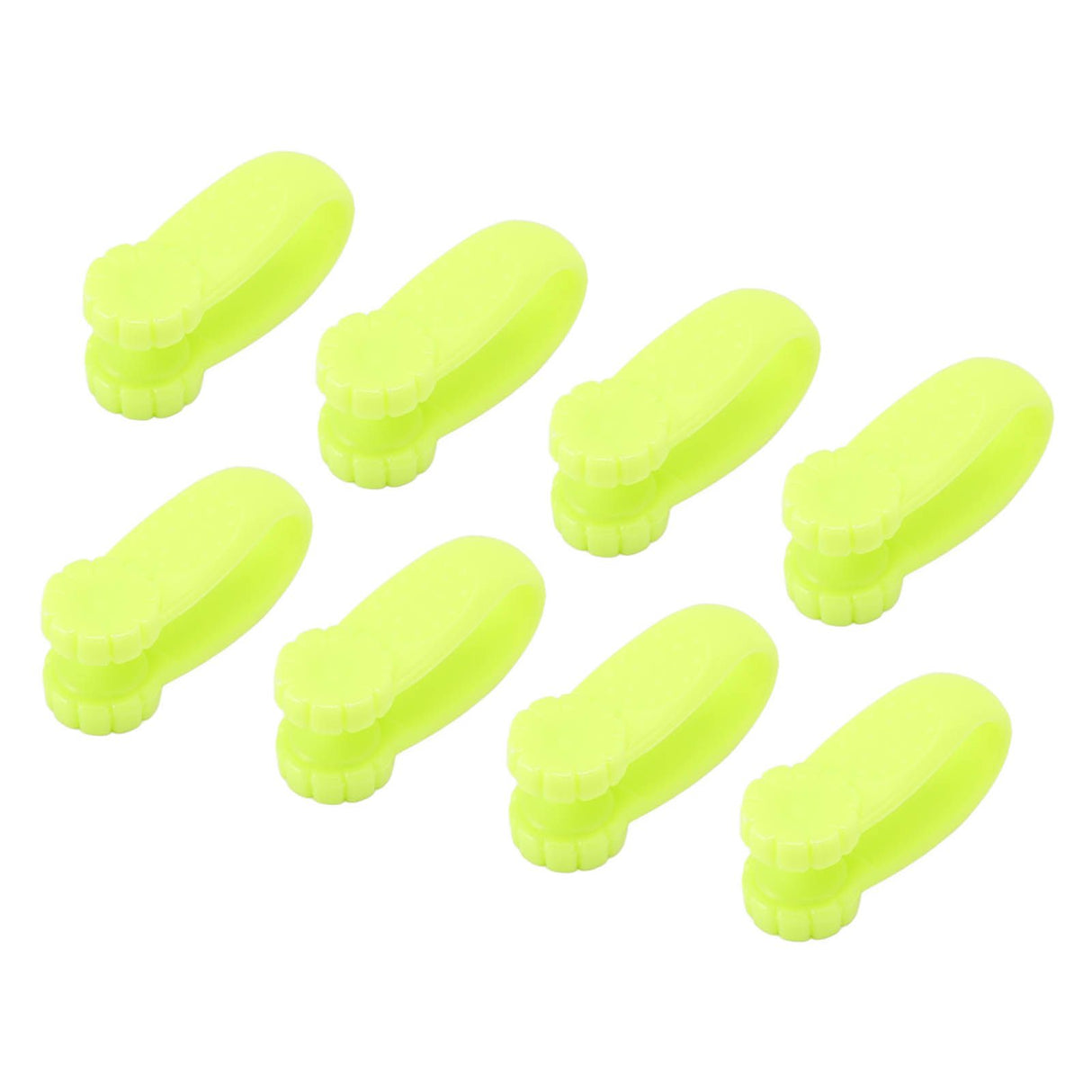 8PCS Hand Pressure Point Tool Plastic Hand Acupressure Clip for Between Thumb and Index Migraine Headache Relief Green