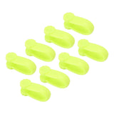 8PCS Hand Pressure Point Tool Plastic Hand Acupressure Clip for Between Thumb and Index Migraine Headache Relief Green - Low Angle