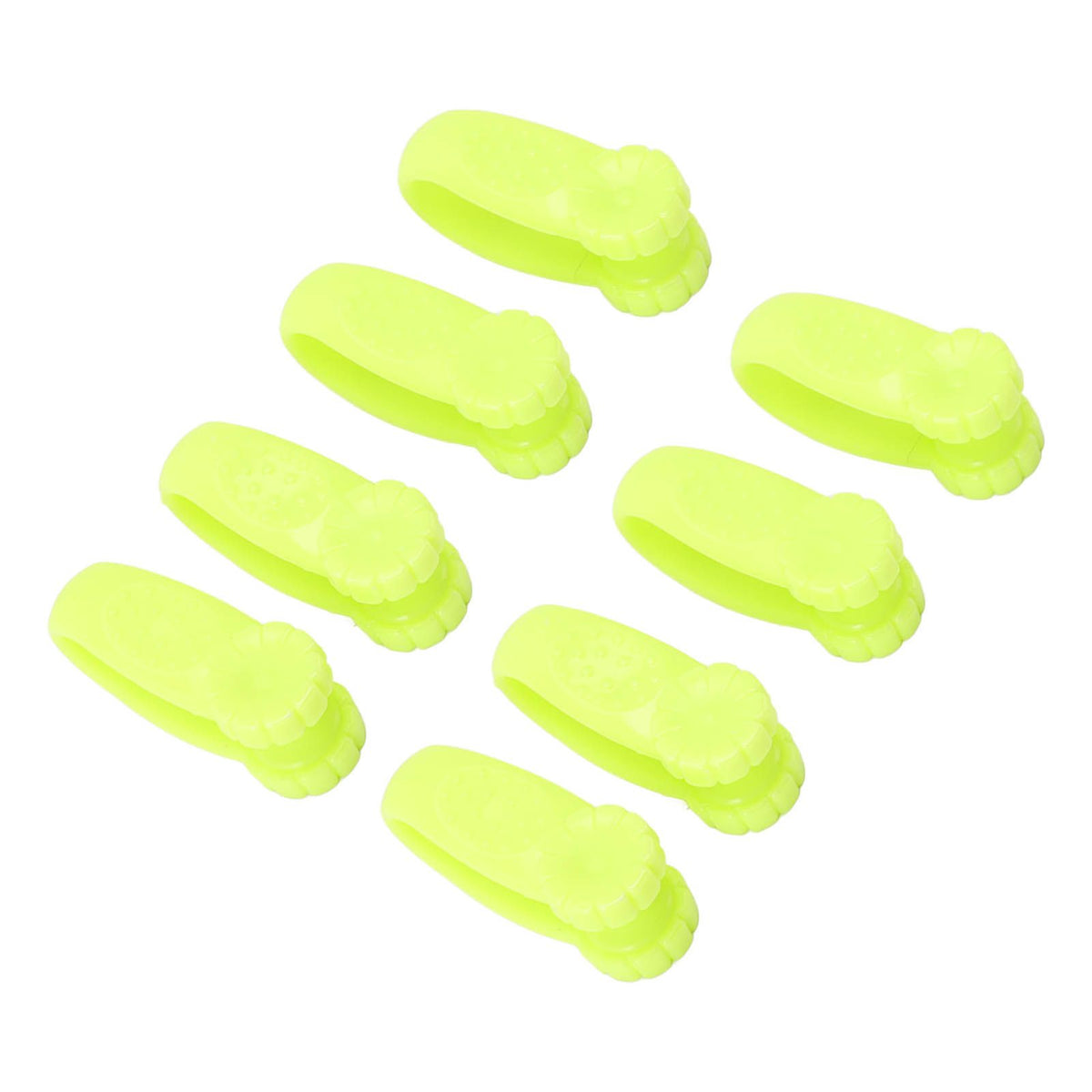 8PCS Hand Pressure Point Tool Plastic Hand Acupressure Clip for Between Thumb and Index Migraine Headache Relief Green