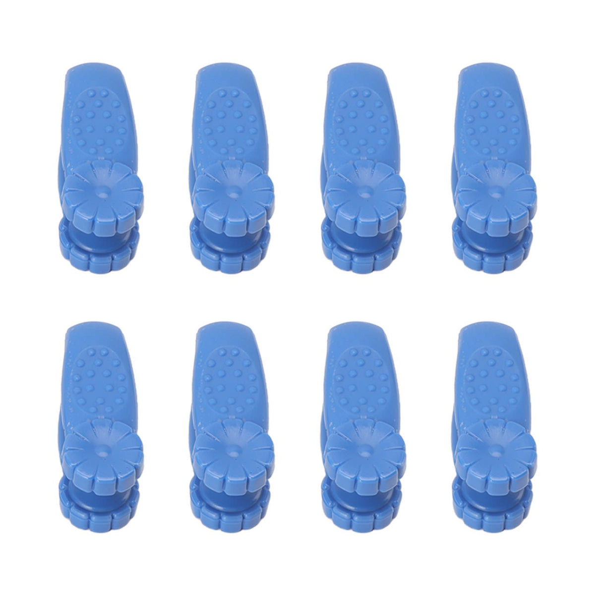 8PCS Hand Pressure Point Tool Plastic Hand Acupressure Clip for Between Thumb and Index Migraine Headache Relief Blue