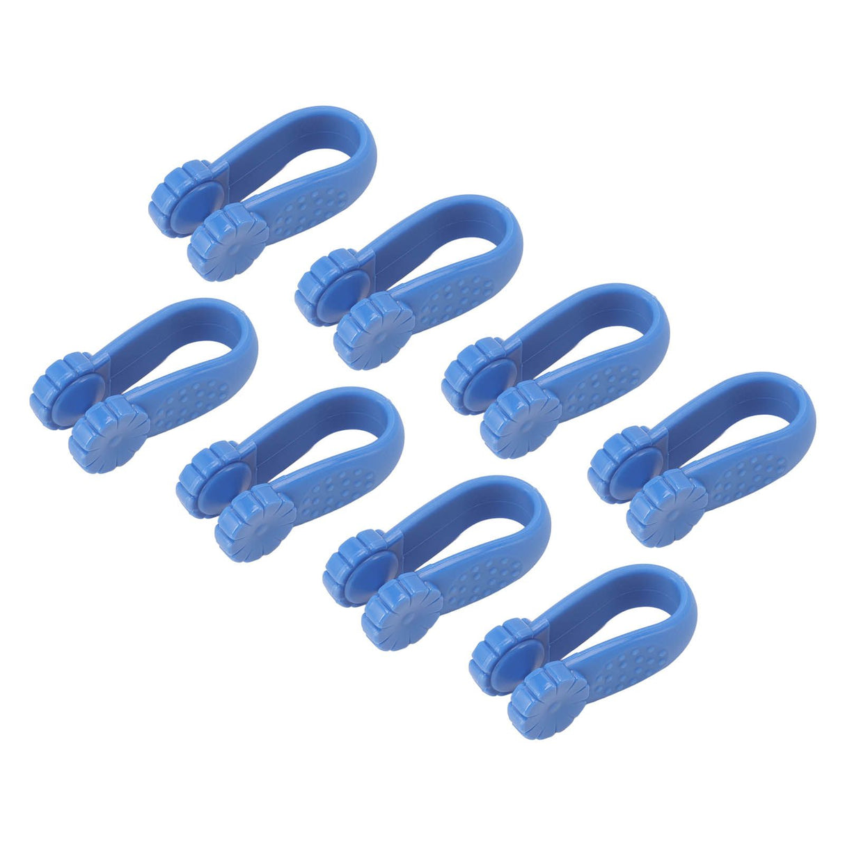 8PCS Hand Pressure Point Tool Plastic Hand Acupressure Clip for Between Thumb and Index Migraine Headache Relief Blue