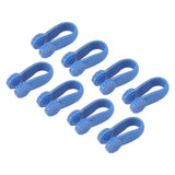 8PCS Hand Pressure Point Tool Plastic Hand Acupressure Clip for Between Thumb and Index Migraine Headache Relief Blue - 45-Degree Angle