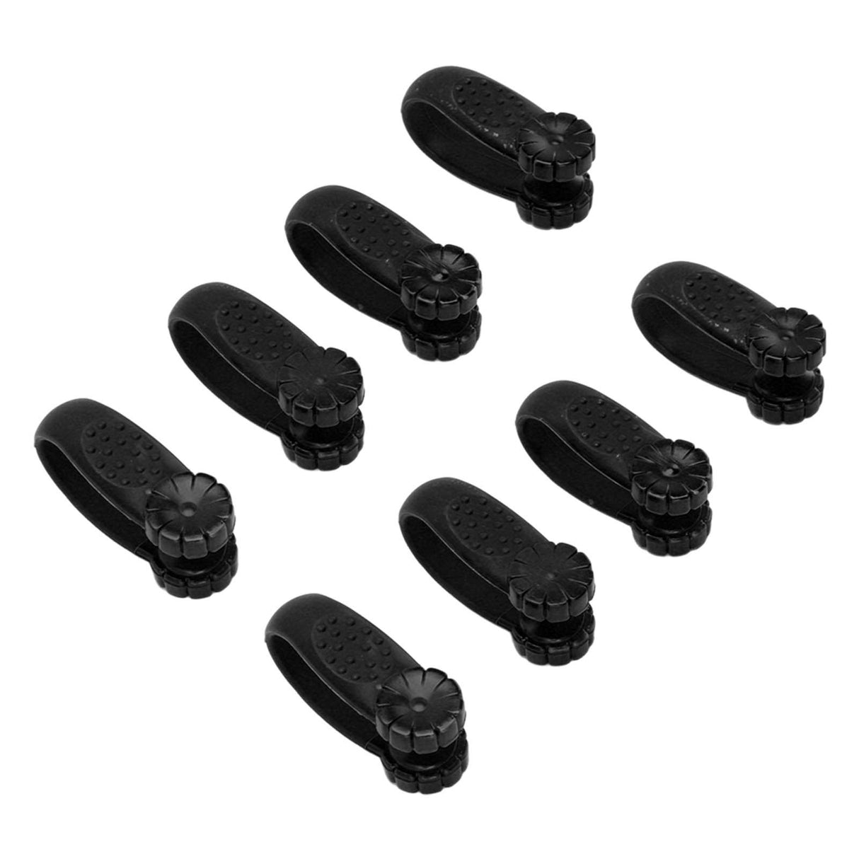 8PCS Hand Pressure Point Tool Plastic Hand Acupressure Clip for Between Thumb and Index Migraine Headache Relief Black