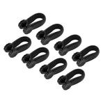 8PCS Hand Pressure Point Tool Plastic Hand Acupressure Clip for Between Thumb and Index Migraine Headache Relief Black