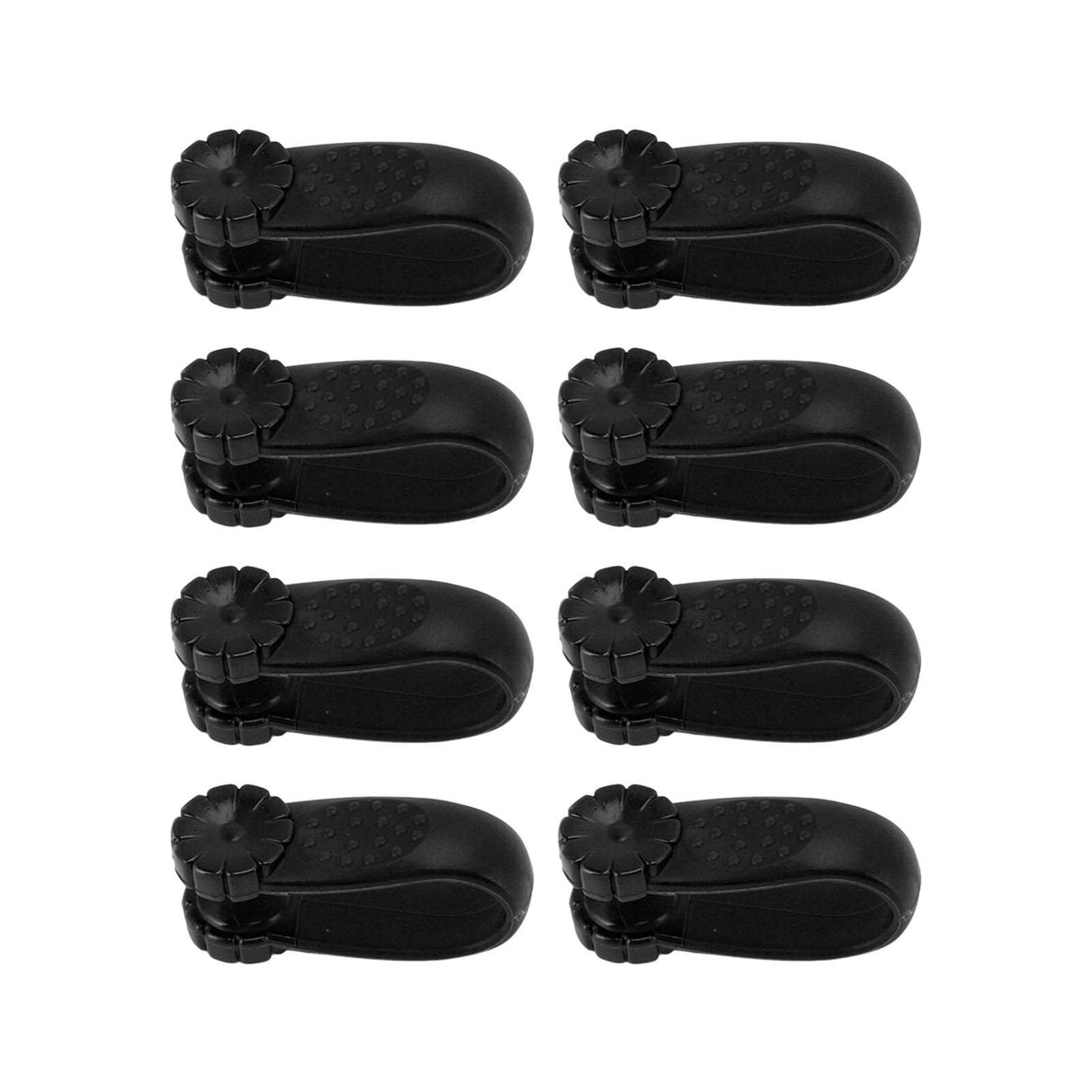 8PCS Hand Pressure Point Tool Plastic Hand Acupressure Clip for Between Thumb and Index Migraine Headache Relief Black