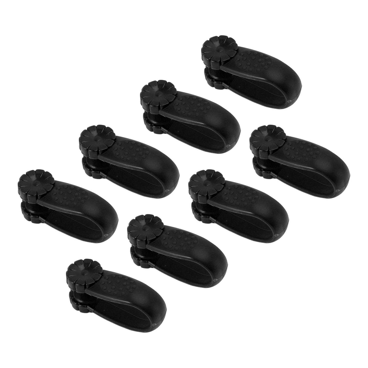8PCS Hand Pressure Point Tool Plastic Hand Acupressure Clip for Between Thumb and Index Migraine Headache Relief Black