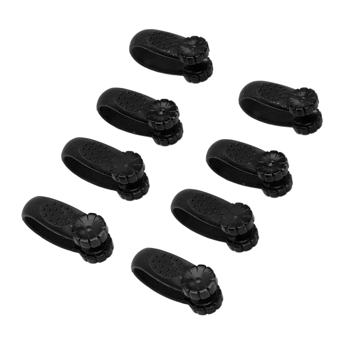 8PCS Hand Pressure Point Tool Plastic Hand Acupressure Clip for Between Thumb and Index Migraine Headache Relief Black