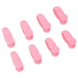 8PCS Hand Pressure Point Tool Plastic Hand Acupressure Clip for Between Thumb and Index Migraine Headache Relief Pink