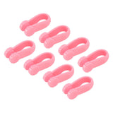 8PCS Hand Pressure Point Tool Plastic Hand Acupressure Clip for Between Thumb and Index Migraine Headache Relief Pink - 45-Degree Angle