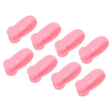 8PCS Hand Pressure Point Tool Plastic Hand Acupressure Clip for Between Thumb and Index Migraine Headache Relief Pink