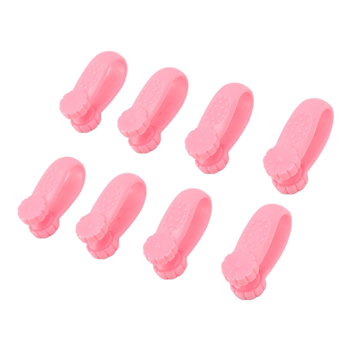 8PCS Hand Pressure Point Tool Plastic Hand Acupressure Clip for Between Thumb and Index Migraine Headache Relief Pink