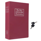 Diversion Book Safe Imitation Books Realistic Stainless Steel Liner Portable Book Safe Storage Box with Key Lock M Red
