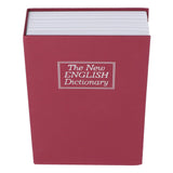 Diversion Book Safe Imitation Books Realistic Stainless Steel Liner Portable Book Safe Storage Box with Key Lock M Red - Top-Down View