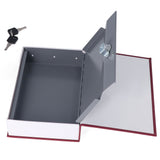 Diversion Book Safe Imitation Books Realistic Stainless Steel Liner Portable Book Safe Storage Box with Key Lock M Red