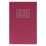 Diversion Book Safe Imitation Books Realistic Stainless Steel Liner Portable Book Safe Storage Box with Key Lock M Red