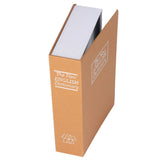 Book Safe Case Simulation Portable Safe Storage Box with Combination Lock for Bank Cards Jewelry Money Brown