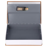 Book Safe Case Simulation Portable Safe Storage Box with Combination Lock for Bank Cards Jewelry Money Brown - Extra Image