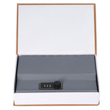 Book Safe Case Simulation Portable Safe Storage Box with Combination Lock for Bank Cards Jewelry Money Brown