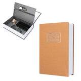 Book Safe Case Simulation Portable Safe Storage Box with Combination Lock for Bank Cards Jewelry Money Brown - Extra Image