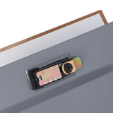 Book Safe Case Simulation Portable Safe Storage Box with Combination Lock for Bank Cards Jewelry Money Brown