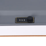 Book Safe Case Simulation Portable Safe Storage Box with Combination Lock for Bank Cards Jewelry Money Brown - Extra Image