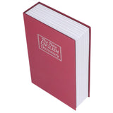 Book Safe Case Simulation Portable Safe Storage Box with Combination Lock for Bank Cards Jewelry Money Red - Front View