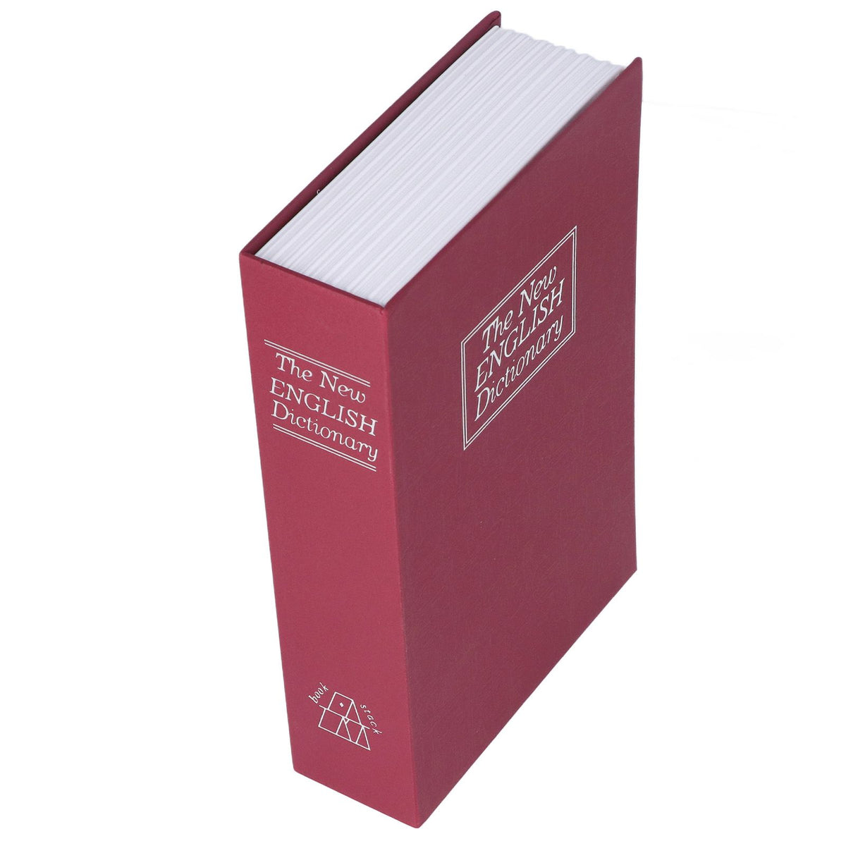 Book Safe Case Simulation Portable Safe Storage Box with Combination Lock for Bank Cards Jewelry Money Red