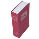 Book Safe Case Simulation Portable Safe Storage Box with Combination Lock for Bank Cards Jewelry Money Red