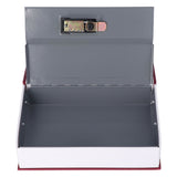 Book Safe Case Simulation Portable Safe Storage Box with Combination Lock for Bank Cards Jewelry Money Red