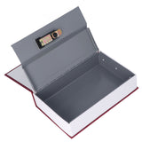 Book Safe Case Simulation Portable Safe Storage Box with Combination Lock for Bank Cards Jewelry Money Red