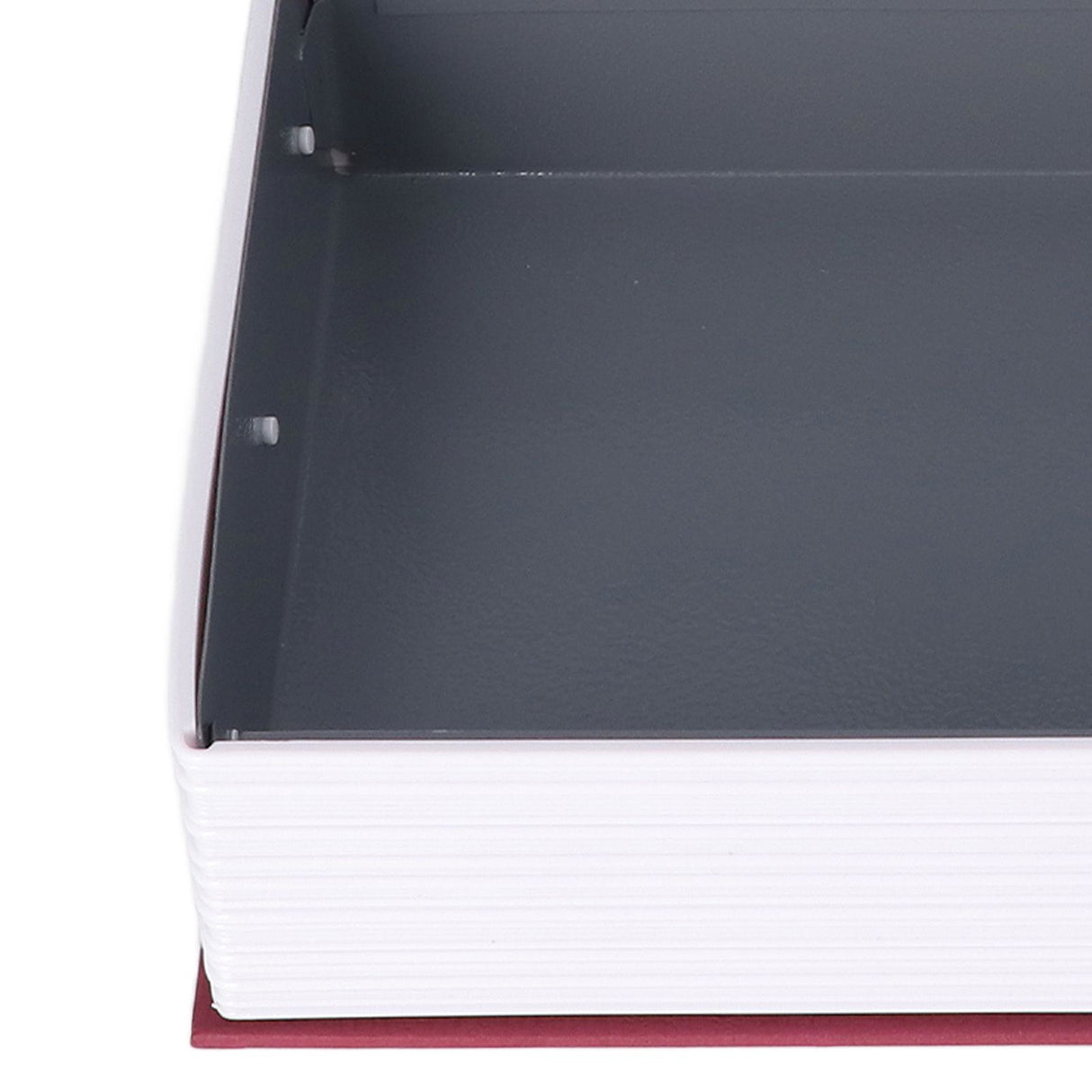 Book Safe Case Simulation Portable Safe Storage Box with Combination Lock for Bank Cards Jewelry Money Red