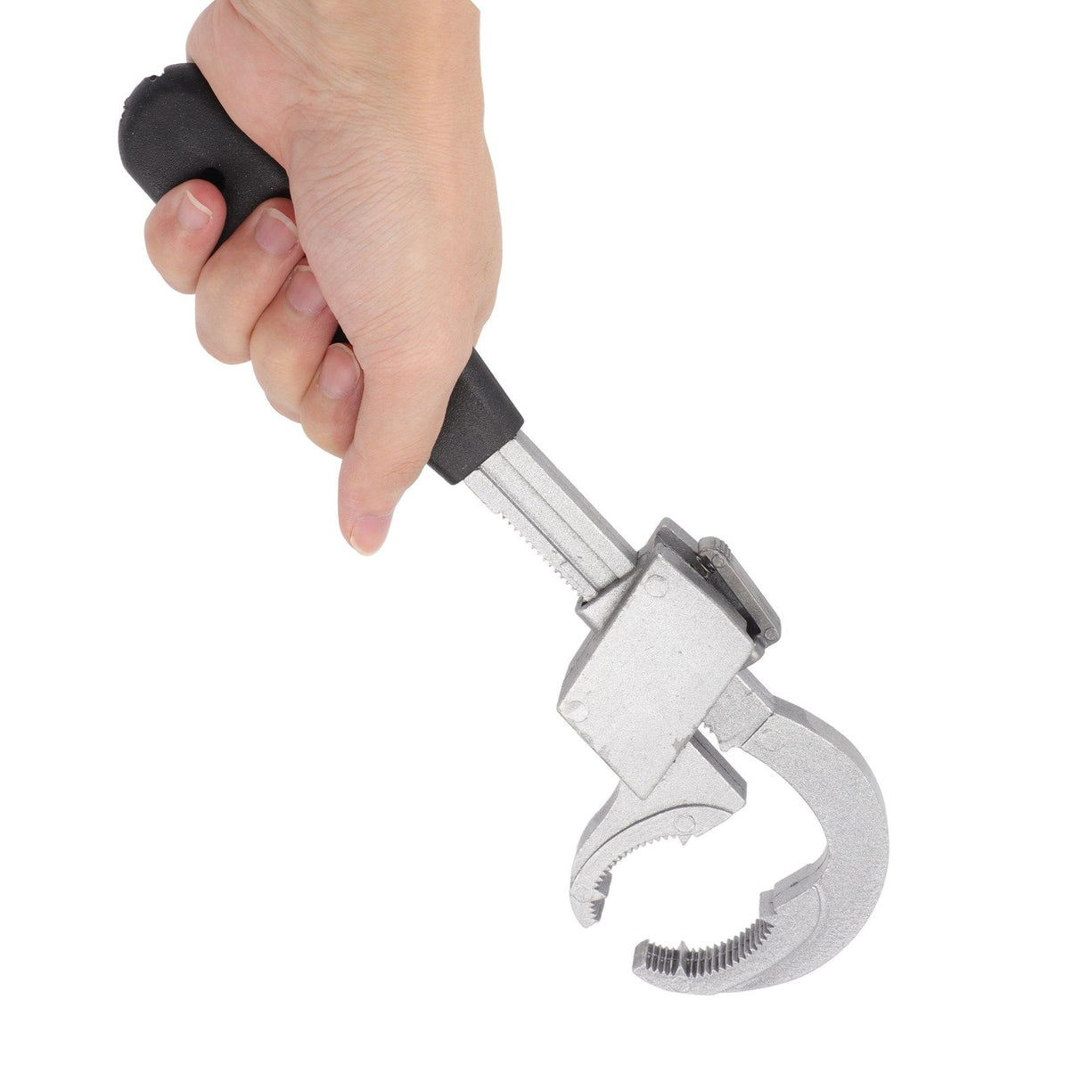 Universal Adjustable Wrench Multifunctional Aluminum Alloy Bathroom Wrench Repair Tool for Sink