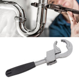 Universal Adjustable Wrench Multifunctional Aluminum Alloy Bathroom Wrench Repair Tool for Sink